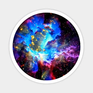 Colorful Galaxy Magnet